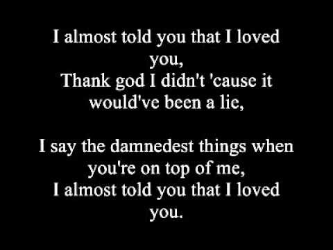 I Almost Told You That I Loved You रिंगटोन डाउनलोड मुफ्त