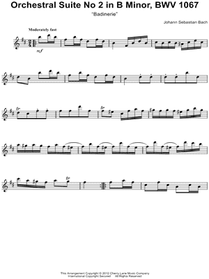 Orchestral Suite , In B Minor, Bwv1067, Badinerie Scarica suoneria gratis