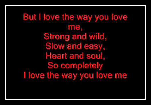 I Love The Way You Love Me রিংটোন ফ্রি ডাউনলোড করুন