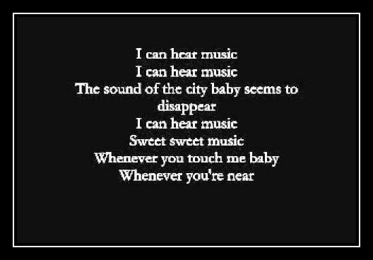 I Can Hear Music Ringetone Download gratis