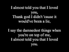 I Almost Told You That I Loved You रिंगटोन डाउनलोड मुफ्त