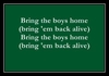 Bring The Boys Home Unduh Nada Dering Gratis